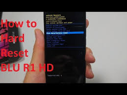 Blu R1 Hd How To Hard Reset With Buttons Via Android System Recovery Youtube