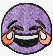 Maybe you would like to learn more about one of these? Crying Laughing Emoji Sticker Patch Purple Laughing Crying Emoji Free Transparent Png Download Pngkey