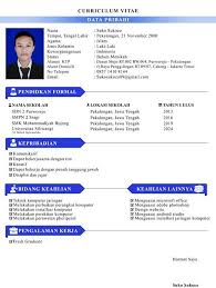 Berhubung artikel ini ditujukan untuk para fresh graduate , maka hipwee sukses beri contoh cv fresh graduate tanpa. 20 Contoh Cv Curriculum Vitae Daftar Riwayat Hidup Disukai Hrd