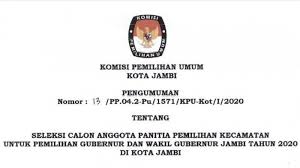 Preview contoh formulir pendaftaran anak didik paud. Lowongan Kerja Ppk Kota Jambi Download Berkas Formulir Resmi Kpu Kota Jambi Di Link Berikut Ini Tribun Jambi