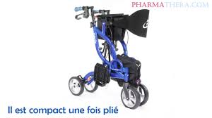Meilleur valeur léger électrique puissance chaise roulante médicale mobilité aid. Airgo Fusion Deambulateur Convertible En Chaise Roulante Youtube