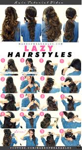 4 Easy Lazy Hairstyles 5 Minute Everyday Hair Tutorial Video Lazy Hairstyles Long Hair Styles Hair Styles