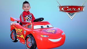 Unboxing Disney Cars Lightning Mcqueen Battery Powered Ride On Car 12v Test Drive Ckn Toys Youtube