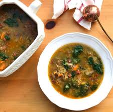 Minestrone Du Temps Des Recoltes Et Son Pesto Amande Tomate Confites Recette Soupe Repas Chorizo Minestrone