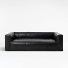 An oversized one with deep cushions creates a relaxing atmosphere in a family space, while a tufted one with midcentury style provides a sleek appearance. Nellie Low Back Leather Sofa Reviews Crate And Barrel