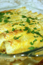 Mexican Chicken Enchiladas Recipe With Cream Of Chicken Soup Sour Cream Butter Onion Chili Powder Green Chili Pepper An Recipes Mexican Food Recipes Food