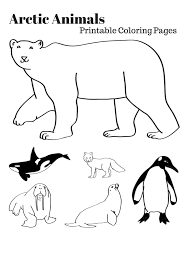Antarctica Coloring Pages Polar Animals Arctic Animals Printables Arctic Animals