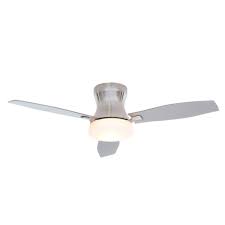 However, i have compiled a list of the best flush mount ceiling fans available today that will serve as a nice addition to any home. Hampton Bay Marta 52 In Brushed Nickel Ceiling Fan 24030 The Home Depot Ceiling Fan With Light Ceiling Fan Chrome Ceiling Fan