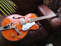 Gretsch G5120 Electromatic Hollowbody Electric Guitar In Orange Stain Guitar Tuners Electric Guitar Guitar