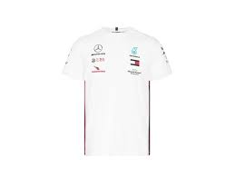 T Shirt F1 Blanc Pilote Officiel Mercedes Amg Petronas 2019