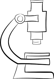 Microscope Illustration In Black And White Feel Free Use This Line Art For Whatever Microscope Art Line Art Illustration