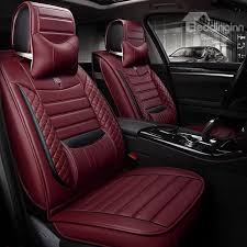 New 3d Stereoscopic Pu Leather Material Universal Five Car Seat Cover Autositz Autositzbezuge Autos