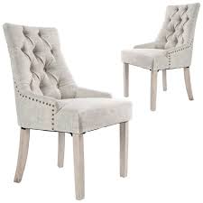 So i covered it in this natural cotton linen like material from fabricland. Trinity Jarett Studded French Provincial Upholstered Dining Chairs Temple Webster