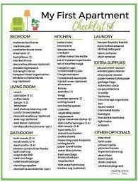 List of kitchen items for first apartment. My First Apartment Checklist Free Printable Kitchen Supplies For First Apartment Kitche First Apartment Checklist Apartment Checklist My First Apartment