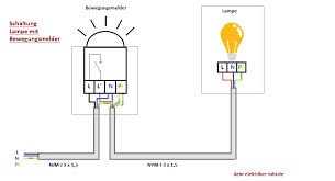 Das problem ist, die lampe wird über zwei wechselschalter, einer am treppenabgang und der andere (um die ecke) von der bürotür aus, geschaltet. Lampe Mit Bewegungsmelder Anschliessen Praxistipps