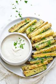 They are best served hot, crispy and fresh. Baked Zucchini Fries Vegan Feelgoodfoodie