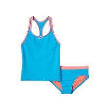 Girls 7 14 Nike 2 Pc Racerback Tankini Swimsuit Set Girl S Size 10 Turquoise Blue Turq Aqua Racerback Swimsuit Tankini Swimsuit Fashion Nike Swimsuit