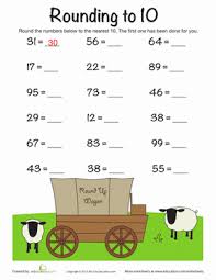 Rounding To The Nearest 10 Worksheet Education Com In 2020 Math Methods 2nd Grade Math Math Round