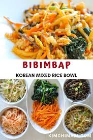 Bibimbap Korean Mixed Rice With Meat And Vegetables Recipe Bibimbap Easy Chinese Recipes Bibimbap Recipe