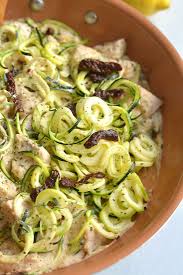 These noodles are simple to make and taste great. Dairy Free Chicken Alfredo Zucchini Noodles Paleo Gf Skinny Fitalicious