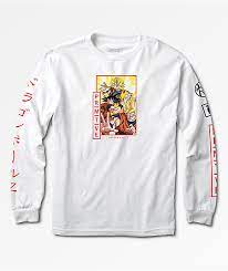 $33.95 email me when it's back in stock fast shipping. Primitive X Dragon Ball Z Super Saiyan Goku White Long Sleeve T Shirt Zumiez