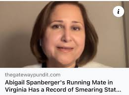 Abigail Spanberger has been elected governor of Virginia. She will be the  first woman governor of Virginia.