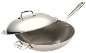 All Clad Stainless 12 Inch Chef S Pan Master Chef Wok Stainless Stainless Steel Pans Cookware
