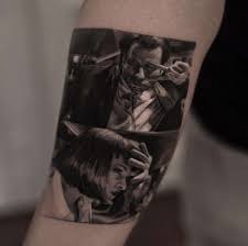 Inal Bersekov S Photorealistic Tattoos Movie Tattoos Pulp Fiction Tattoo Tattoo Artists