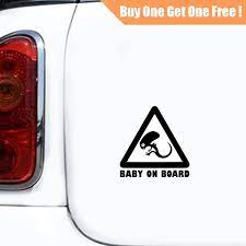 11 4 11 5cm Funny Baby On Board Baby In Car Sticker Sign Decor Decal For Truck Motorcycle Cars Auto Window Bumper Vinyl Gift Stickers Wish