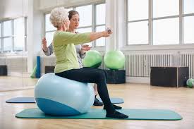 Stability Ball Exercises For Seniors Livestrong Com Stability Ball Exercises Senior Fitness Ball Exercises