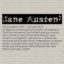 Grunge Jane Austen Definition Word Dictionary Vintage Etsy Jane Austen Word Definitions Words