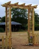 This wooden arch is made from fsc certified timber. Pergola Arch Garden Arches Patio Arches Abwood Ie