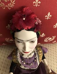 OOAK Frida Kahlo Art Doll by Artist Tamra Kohl of “Clay Lindo” New