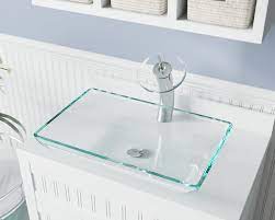 Bathroom sinks get a lot of use. 640 Crystal Glass Vessel Bathroom Sink