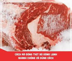 Cách rã đông thịt bò đông lạnh nhanh chóng và đúng cách – Thế Giới Thịt  Tươi 3A+