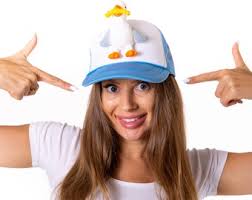 Fun Baseball Caps, Custom Seagull With French Fry Caps, Seagull Caps,  Custom Seagull Baseball Caps, Funny Custom Trucker Hats, Funny Gift