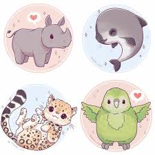 Pin By M B On Small Paw Cute Animal Drawings Kawaii Cute Animal Drawings Cute Kawaii Drawings
