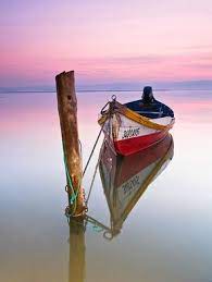 Barco Boat Art Boat Painting Water Reflections