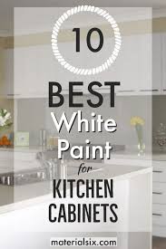 Though this kitchen's range and cabinets are both white, one has brass. 10 Best White Paint For Kitchen Cabinets Materialsix Com