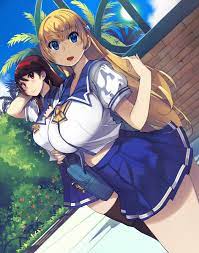 Anime Anime Girls Blonde Vertical Brunette School Uniform Wallpaper -  Resolution:1340x1700 - ID:1173581 - wallha.com