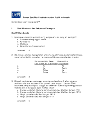 Maybe you would like to learn more about one of these? Pdf Soal Latihan Ujian Cpa Made Wismantara Academia Edu