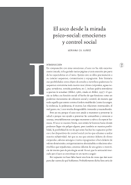 Pdf El Asco Desde La Mirada Psicosocial Emociones Y Control Social