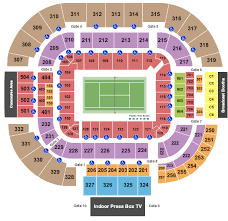 center court at lindner family tennis center seating charts