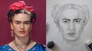 Drawing Frida Kahlo