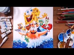 Just print and have fun! Spongebob Sponge Out Of Water Speed Drawing Drawholic Youtube