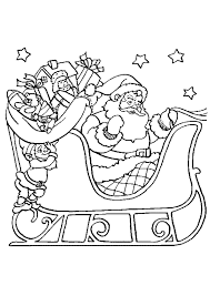 Dessine les coloriages dessin traineau du père noël de dessin et coloriage en ligne pour enfants. Coloriage Pere Noel Et Son Traineau Magique