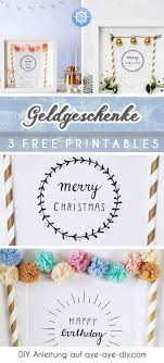 Gutschein vorlagen als jpg, png und/oder pdf downloaden und verschenken. Diy Geldgeschenk Fur Weihnachten Geburtstag Hochzeit 3 Printables Zum Ausdrucken Aye Aye Diy