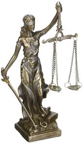 Iustitia) is an allegorical personification of the moral force in judicial systems. Amazon Com 9194 Small Lady Justice With Scales And Sword Statue Figurine 5 Quot Home Amp Kitchen Bronze Statue Statue Lady Justice