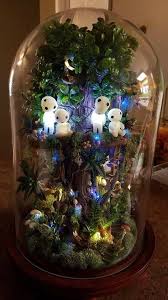 Kodama Terrarium Kodama Figurines To Order From Msdiysupplies On Etsy Studio Ghibli Princess Mononoke Ets Elf Toy Miniature Figurines Fairy Garden