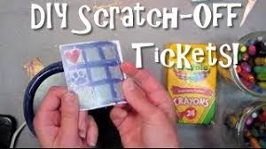 I've tried to do it without the soap, just to test it, but it doesn't scratch off. Diy Scratch Off Tickets Youtube